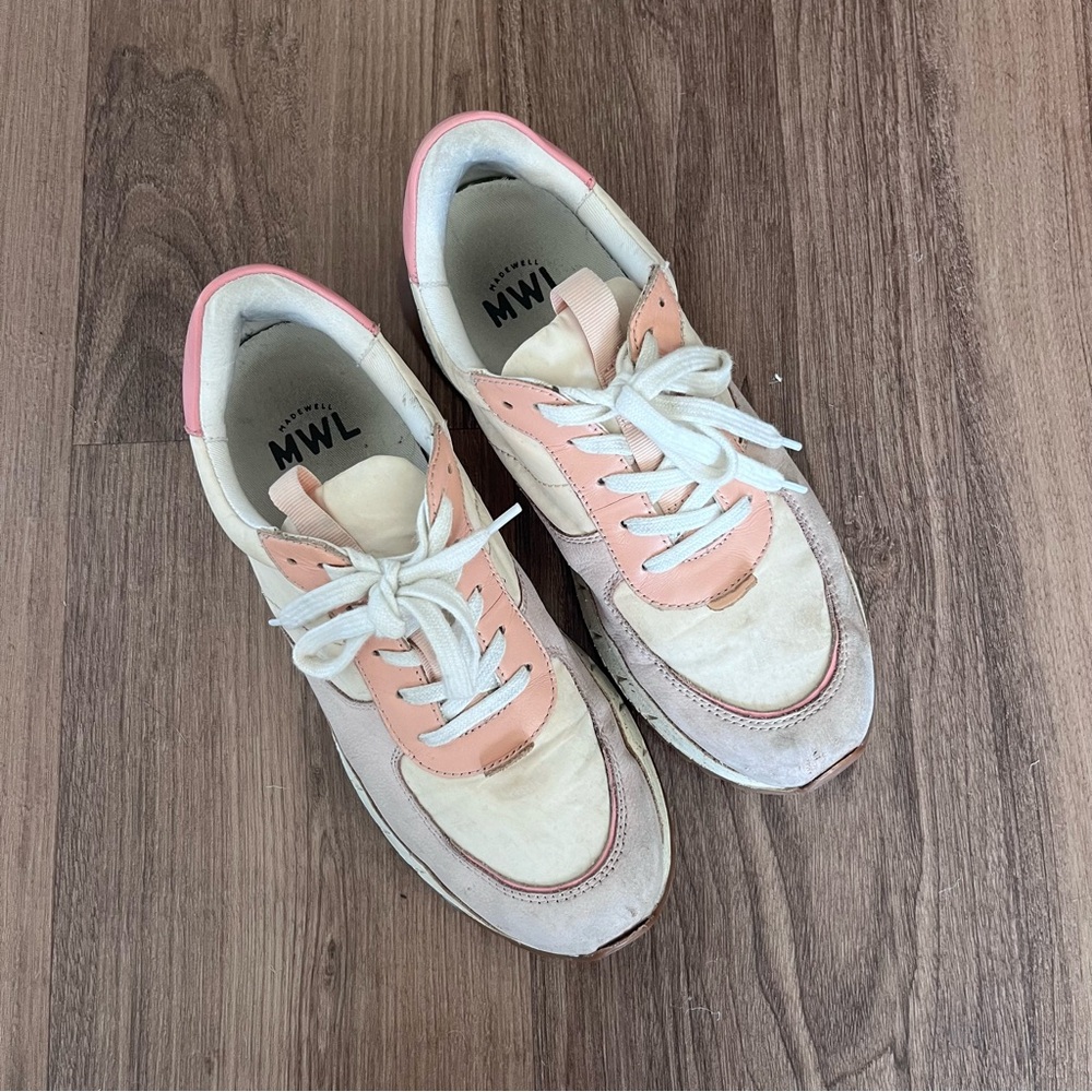 Pink Madewell Color Block Sneakers